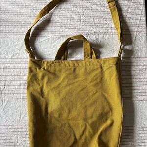 Baggu Mustard Yellow Duck Canvas Tote Bag